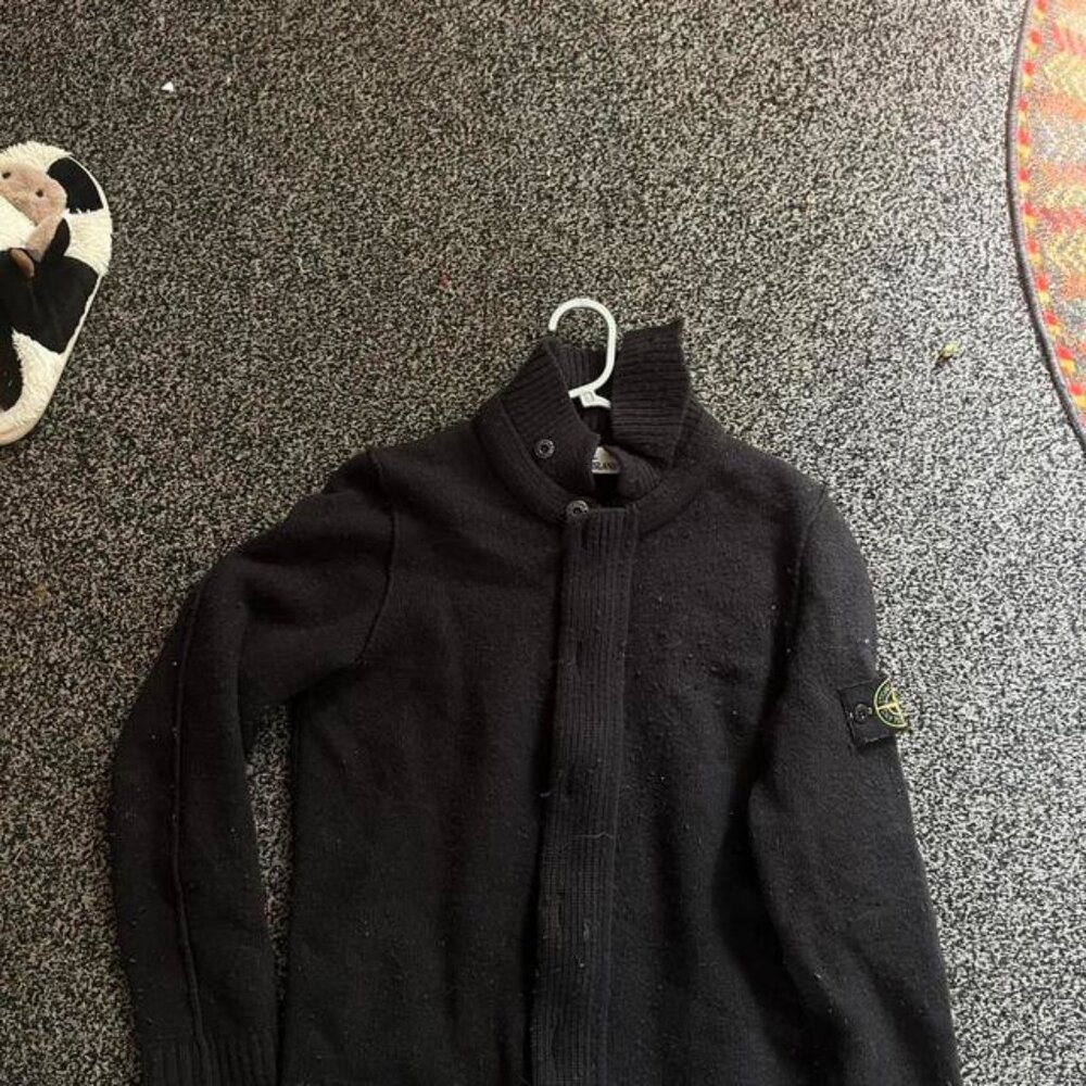Stone Island Men's Black and Navy Cardigans